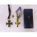 WW2 German Mother's Cross, gilt First Class, in issue box marked B.H.