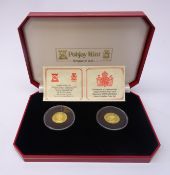 Two gold coin set 'Legal Tender Pearl and Diamond 100th Birthday Queen Mother Coin Set',