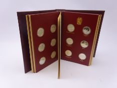Collection of twenty-four sterling silver hallmarked medals by John Pinches,