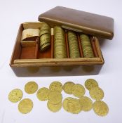 Collection of George III gaming tokens,