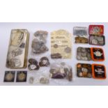 Collection of Queen Victoria and later coins including; five Queen Victoria crowns dated 1890, 1892,