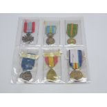 Seven continental medals including French Croix De Guerre, WW2 Italian medal for Valour,