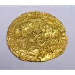 Edward IV gold angel coin, registered on finds.org.