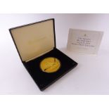 Queen Elizabeth II 2014 Tristan da Cunha 'The Queen's Birthday' gold-plated silver proof five ounce