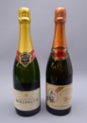 Bollinger Special Cuvee Brut Champagne and Marguet-Bonnerave Grand Cru Rose Champagne,