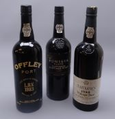 Offley LBV 1983 Port bottled 1989, 20%vol, Taylor's 1985 Vintage Port bottled 1987, 20.