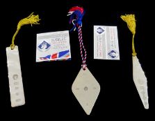 Shop stock: Three hallmarked silver tassle bookmarks boxed Condition Report <a