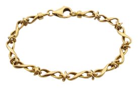 9ct gold fancy link chain bracelet, stamped 375 Condition Report 5.