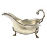 Silver gravy boat by Harrison Brothers & Howson Sheffield 1945 8oz Condition Report