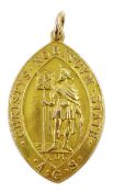 9ct gold Victor Ludorum medal, Birmingham 1934, approx 11.
