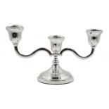 Shop stock: Silver candelabra with detachable branches and cups by L R Watson Birmingham 2003,