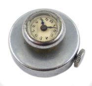 Chromium buttonhole watch circa 1940s diameter 2.