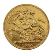 1914 gold sovereign Condition Report <a href='//www.davidduggleby.