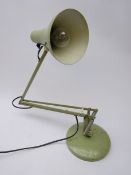 Green Anglepoise desk lamp,