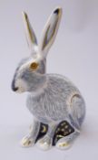 Royal Crown Derby Starlight Hare paperweight designed exclusively for the Royal Crown Derby