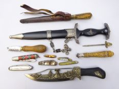 Replica German dagger, Sudanese dagger, fruit knives,