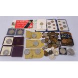 Mixed collection of coins including Queen Victoria 1887 double florin,