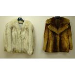 Vintage silver fox short coat and vintage short coney coat (2) Condition Report