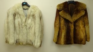 Vintage silver fox short coat and vintage short coney coat (2) Condition Report