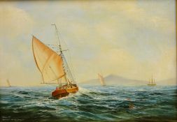 Philip Marchington (British 1934-): Fishing Boats at Sea,