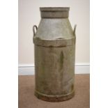 Metal milk churn, painted silver finish, H72cm Condition Report <a href='//www.