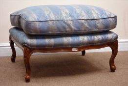 Victorian mahogany serpentine shaped footstool,