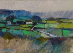John Tookey (British 20th century): Rural Landscape, pastel signed 21.