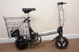 Sinclair zike electric bicycle with basket,