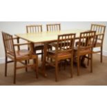 Alan 'Acornman' Grainger of Brandsby rectangular oak dining table,