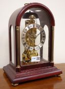 20th century brass bracket type clock,