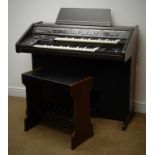 Technics PCM Sound EX50L electric organ and stool (W108cm, H108cm,
