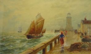Robert Malcolm Lloyd (British 1859-1907): 'Coming into Port',