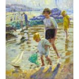 Follower of Dorothea Sharp (British 1874-1955): Children on the Beach,