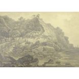 After Francis Nicholson (British 1753-1844): 'Scarborough Castle' & 'Hayburn Wyke',