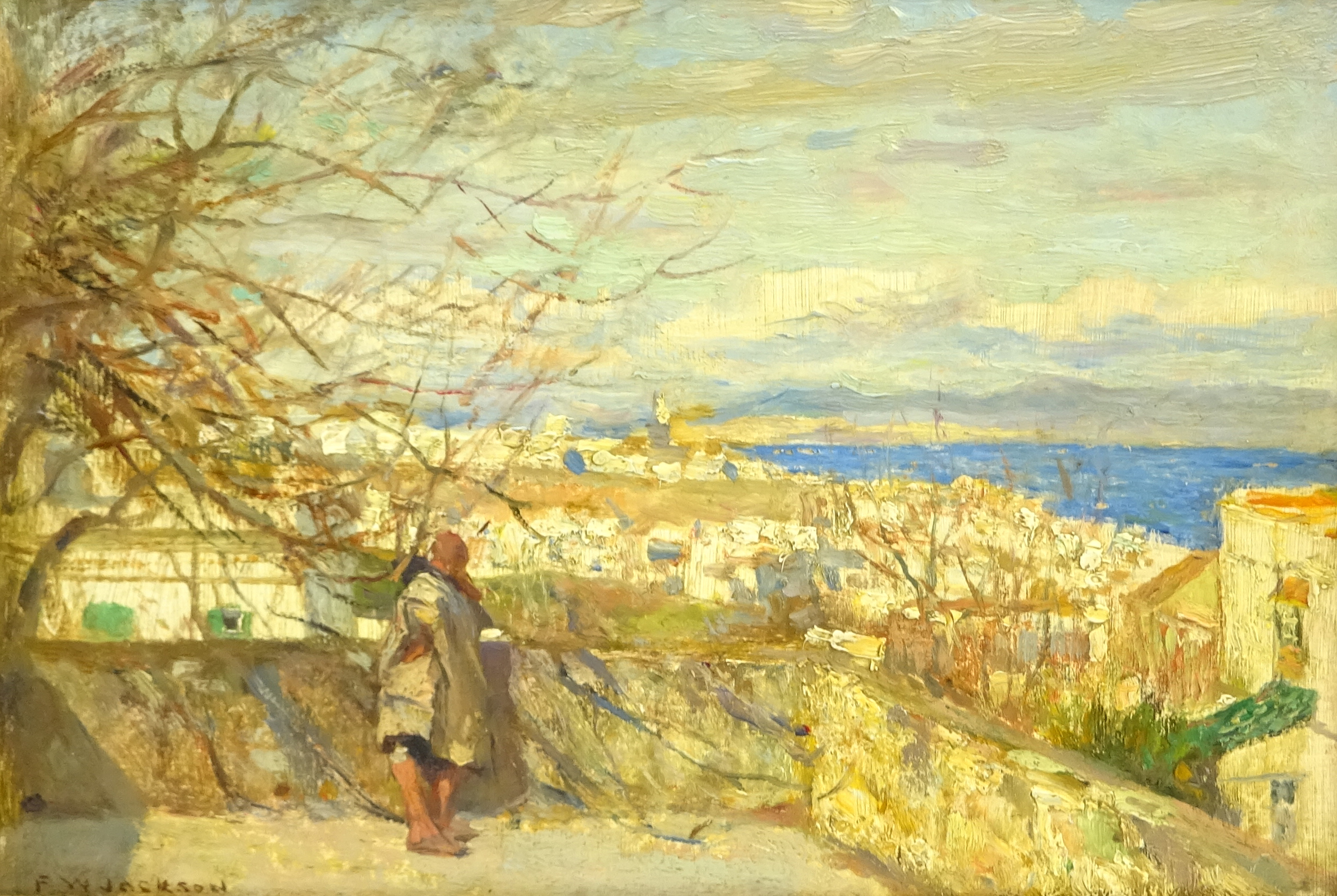Frederic William Jackson (Staithes Group 1859-1918): 'From the House Tops Tangier',