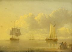 John Ward of Hull (British 1798-1849): 'Vessels Becalmed' & 'Dead Calm',