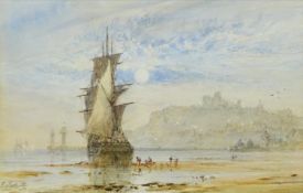 George Weatherill (British 1810-1890): Unloading a Boat on Upgang Sands Whitby,