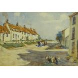 James William Booth (Staithes Group 1867-1953): North Yorkshire Cottages,