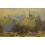 William Robertson (British ? -1856): Ruined Castles in Mountainous Landscape,
