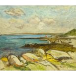 Keith Stuart Baynes (British 1887-1977): 'Concarneau', oil on canvas signed,
