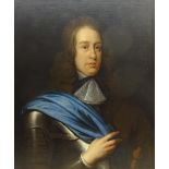 English School (Early 18th century): Portrait of a Gentleman in Armour,