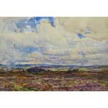 Rowland Henry Hill (Staithes Group 1873-1952): 'Newton Moor' above Ellerby,