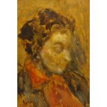 Follower of Walter Richard Sickert (British 1860-1942): Bust Portrait,