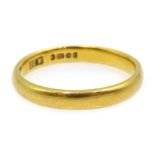 22ct gold wedding band hallmarked 3.3gm Condition Report size M<a href='//www.