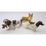 Bing & Grondahl model of a Spaniel with game bird model 2061 L26cm,