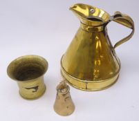 Victorian brass Gallon measure,