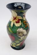 Moorcroft 'Cotton Top' pattern baluster vase designed by Sian Leeper dated 2002 ltd.