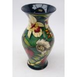 Moorcroft 'Cotton Top' pattern baluster vase designed by Sian Leeper dated 2002 ltd.