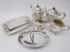 Four piece EPNS tea set,