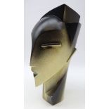 1980s plaster sculptural bust of a lady by Lindsey Balkweill,